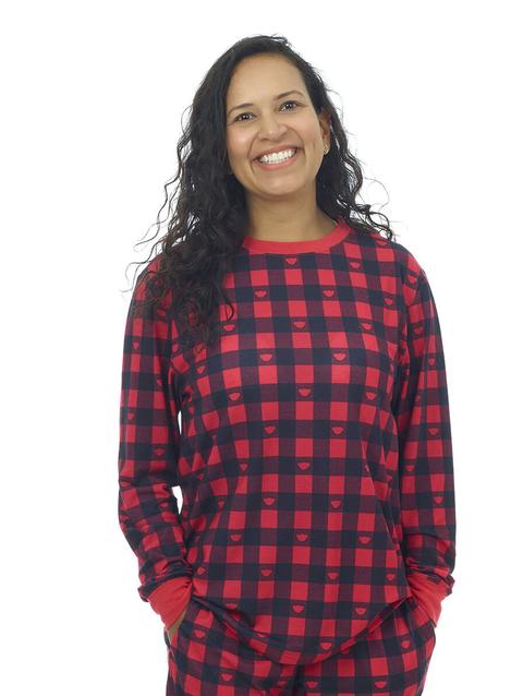 Build-A-Bear Pajama Shop™ Buffalo Check Christmas PJ Top - Adult