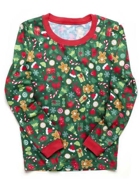 Build-A-Bear Pajama Shop™ Christmas Print PJ Top - Toddler & Youth