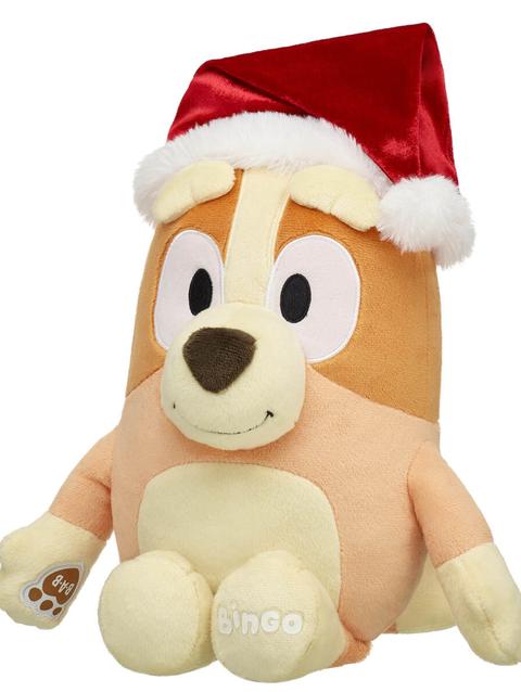 Bingo Plush Puppy Santa Gift Set