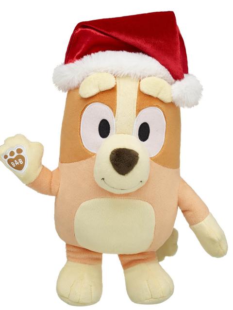 Bingo Plush Puppy Santa Gift Set