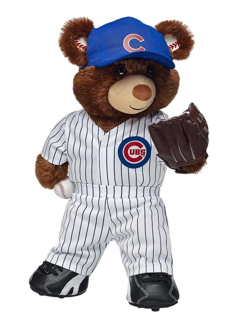 Chicago Cubs Baseball Teddy Bear Gift Set